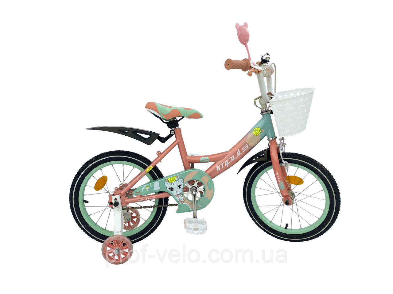 Велосипед 16" дюймів 2-х колесний Impuls SP KITTY карамельний