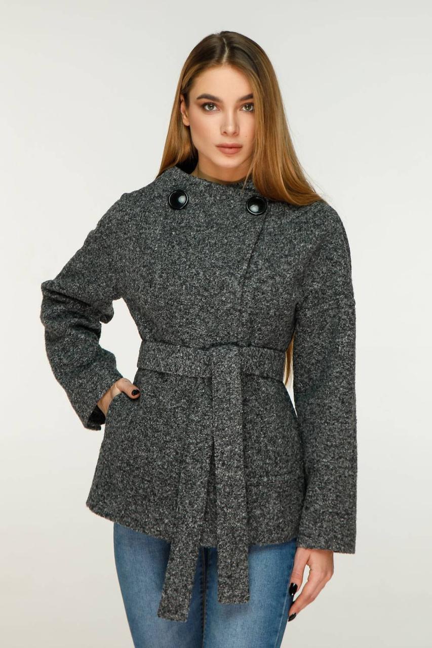 Жіноче стильне коротке пальто В-753 тон 13, розмір 50, фото 1
