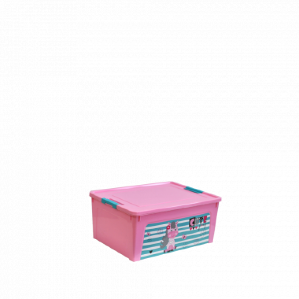 Контейнер Алеана Smart box з декором Pet Shop 7,9 л Рожевий-Рожевий