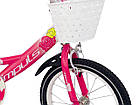 Велосипед 16" дюймів 2-х колесний Impuls SP KITTY малиново-білий, фото 2