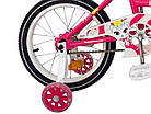 Велосипед 16" дюймів 2-х колесний Impuls SP KITTY малиново-білий, фото 3