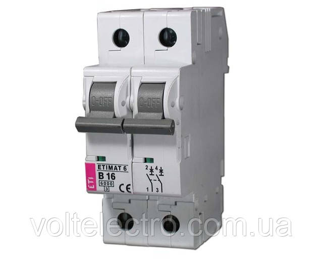 Автоматичні вимикачі ETIMAT 6, 40A, 2 p, фото 1