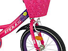 Велосипед 16" дюймів 2-х колесний Impuls SP KITTY малиново-фіолетовий, фото 3
