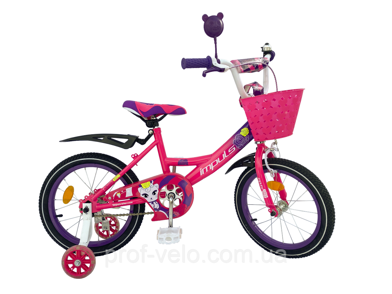 Велосипед 16" дюймів 2-х колесний Impuls SP KITTY малиново-фіолетовий