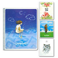 Зошит на спіралі В5 Школярик Student 80 аркушів в клітинку