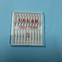 Иглы бытовой швейной машины organ needles универсальные №90 130/705H 15×1