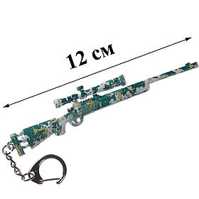 Брелок сувенір металевий 12 см зброя аксесуари з пабга pubg mobile
