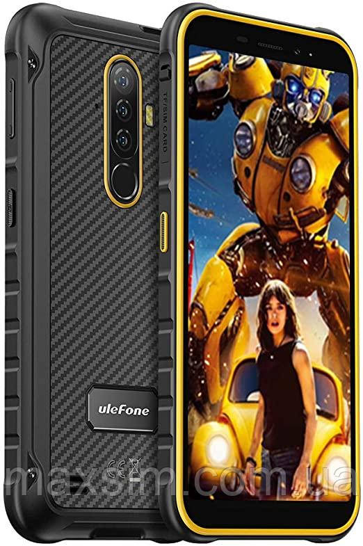 Водонепроникний смартфон Ulefone Armor X8 Black 4/64 GB NFC Android 10 5080 мА·год IP68 Помаранчевий