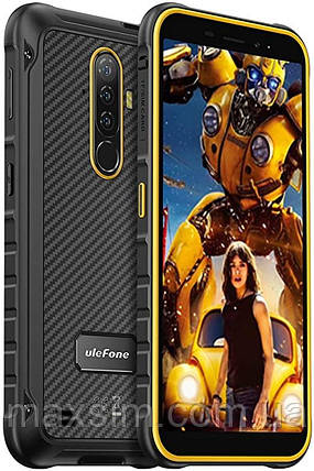 Водонепроникний смартфон Ulefone Armor X8 Black 4/64 GB NFC Android 10 5080 мА·год IP68 Помаранчевий, фото 2