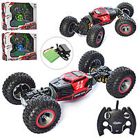 Машина М 5507 радіокер., акум., трюкова, гум. колеса, 3 кольори, кор., 41-32-10,5см.