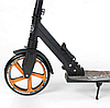 Самокат двоколісний Best Scooter, оранжевий з амортизатором, фото 3