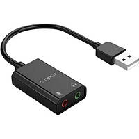 Зовнішня звукова карта Orico USB Sound Card Adapter SKT2-BK Black