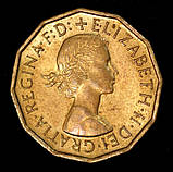 Монета Великобританії 3 пенси 1958-1967 рр., фото 2