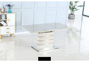 Стіл обідній Houston MINI DT-9123-1 Mokko chrome leg