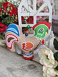 Великодній півник Казковий, Н-17 см, декор на Пасху., фото 4