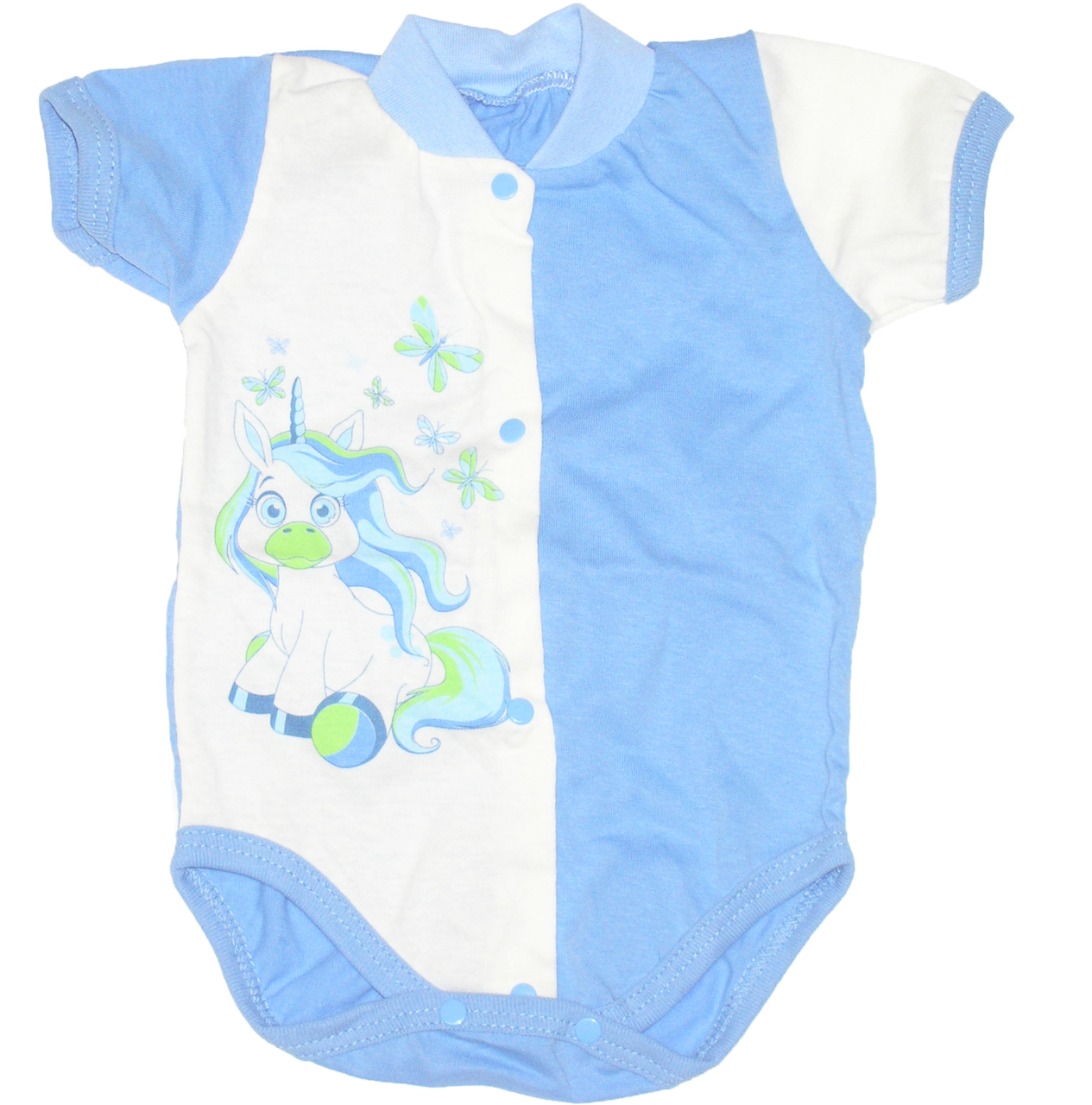 Дитячий боді футболка р. 62 1-3 місяці короткий рукав тканина КУЛІР 100% тонкий бавовна ТМ Незабудка 3080, фото 1