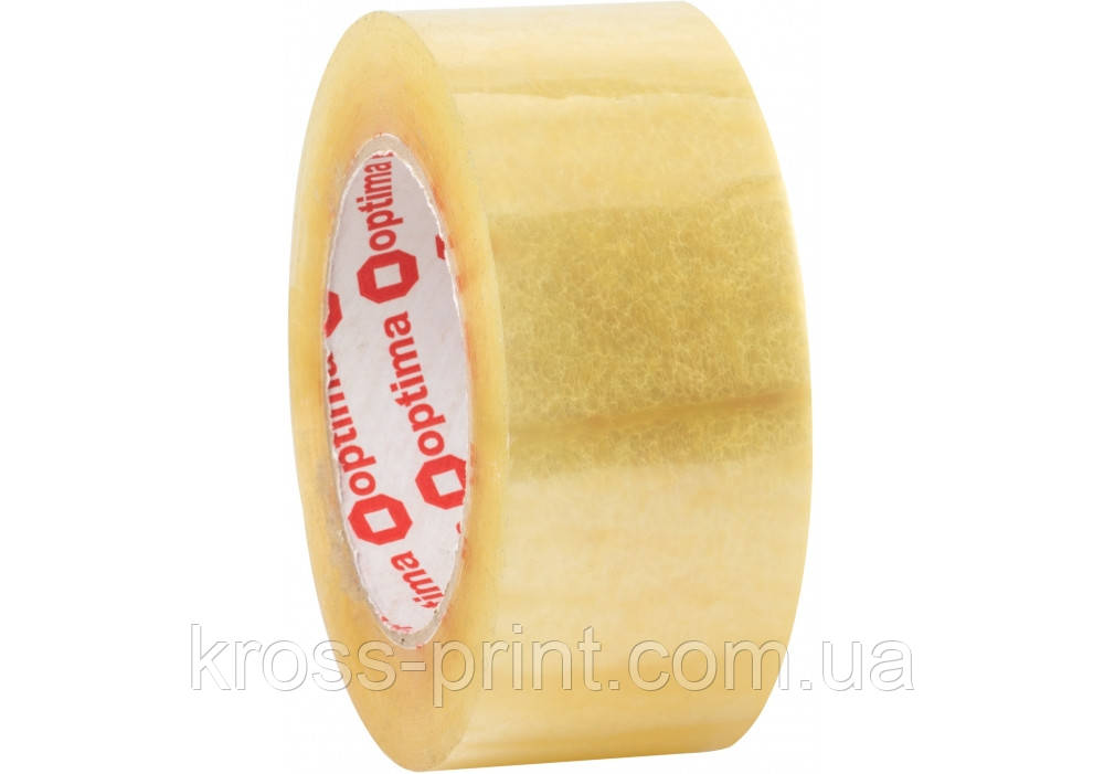 Стрічка клейка пакувальна (скотч) Optima Extra, прозора, 48 мм*140 м