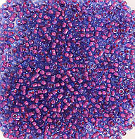 Бісер Ярна Корея розмір 10/0 колір 13.210/10 світло-синій, внутрішній колір-рожевий 50г