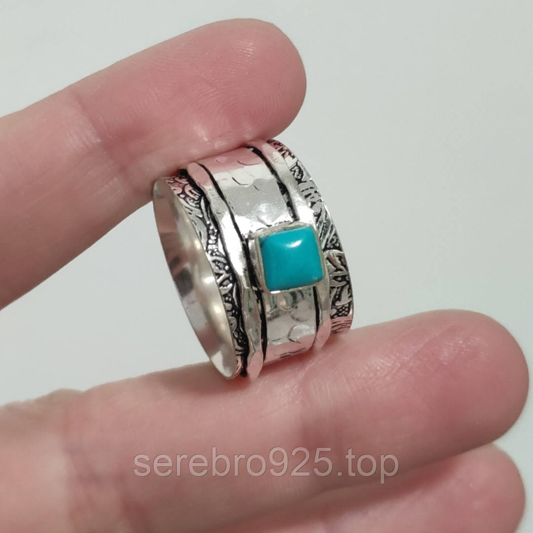 Кольцо с бирюзой в серебре 20 р