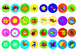 Перші розмальовки з кольоровим контуром для малюків. Дикі тварини.32 великі наклейки(9789669874214), фото 4