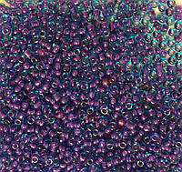 Бисер Ярна Корея размер 10/0 цвет 15.210 голубой, внутренний цвет-розовый 50г