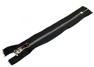 Блискавка металевий Нікель 90см полірований Y-зуб Тип5 центральна з двома бігунками, фото 3