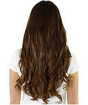 Волосся на шпильках 60 см. Колір #06 Каштановий, фото 6