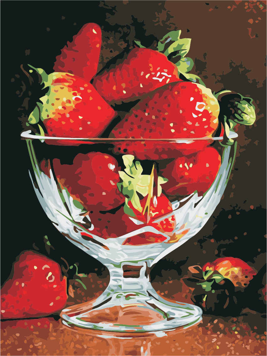 Художній творчий набір, картина за номерами Стигла полуниця, 30x40 см, «Art Story» (AS0928)