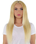 Волосся на тресі 50 см. Колір #613 Блонд, фото 2