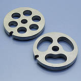 Решітки для м'ясорубки Braun Power Plus 1300 4195 G3000 G1300 G1100 G1500 ковбасна та груба, фото 3