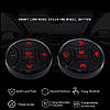 Кнопки керування на кермо універсальні SWC T-3 з червоною підсвіткою для автомагнітол Android бездротові, фото 3