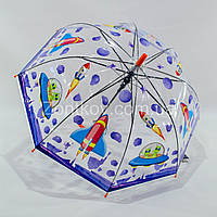 Дитячий прозорий парасольку "unicorn" оптом на 4-7 років від фірми "Mario".