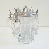 Набір з 3-х чарок з олов'яними кришками, фото 3