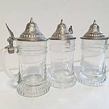 Набір з 3-х чарок з олов'яними кришками, фото 2