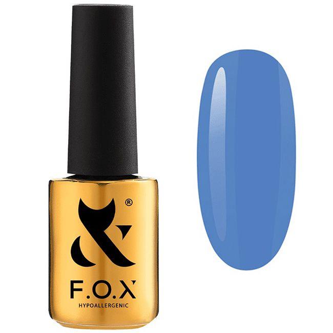 Гель-лак F.O.X Spectrum Gel Vinyl No021 (безбесно-синій, емаль) 7 мл
