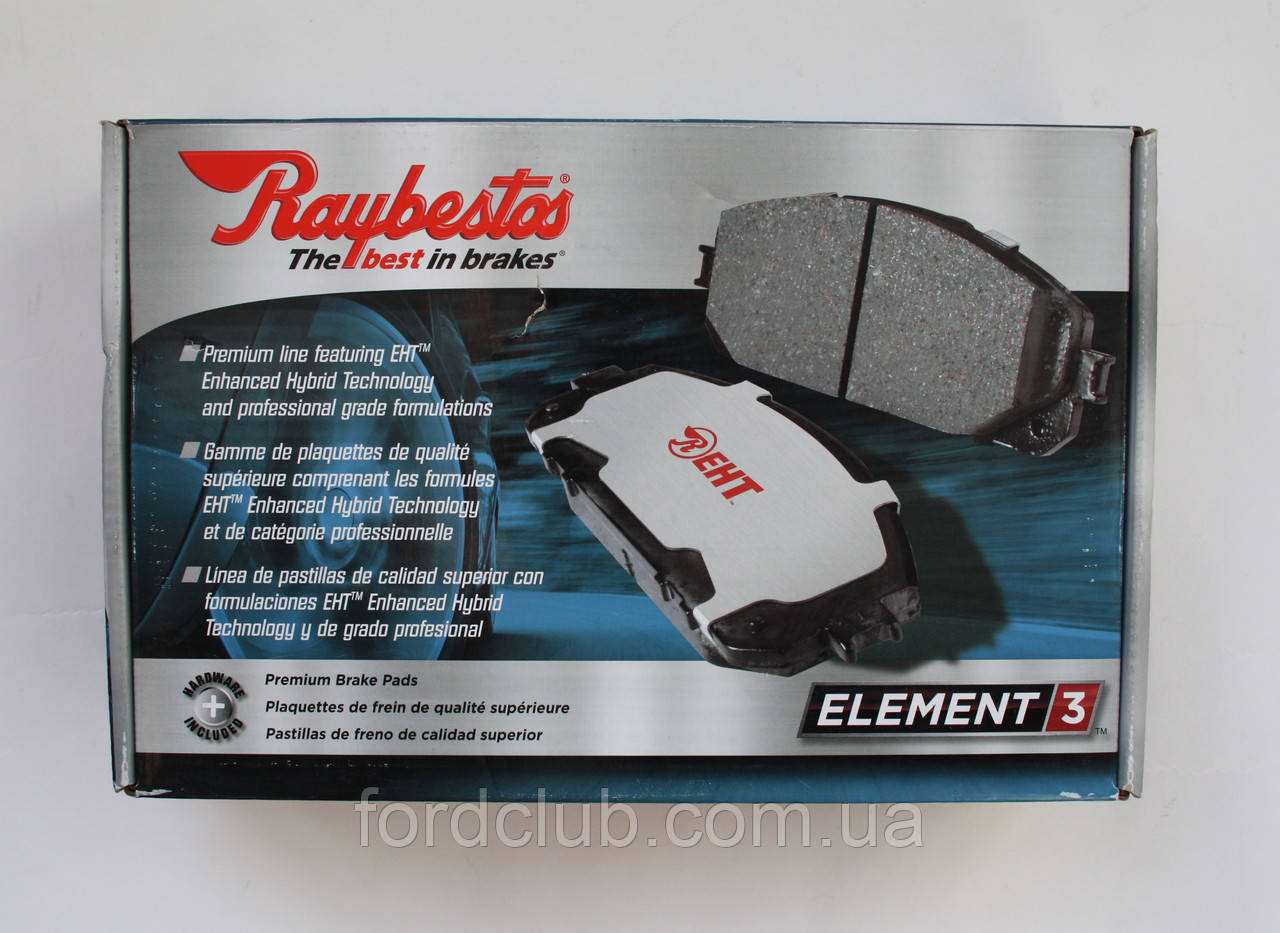 Передні колодки Ford Focus 2.0 EcoBoost; RAYBESTOS Element 3 EHT1645, фото 1