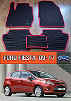 ЕВА коврики Форд Фиеста 2009-2017. EVA резиновые ковры на Ford Fiesta МК6