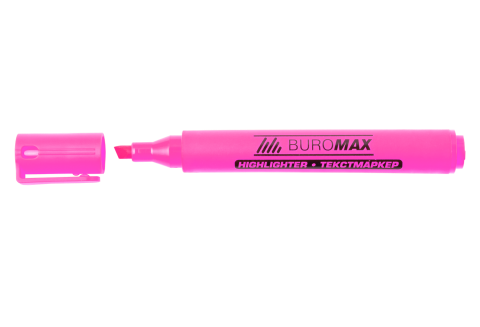 Маркер текстовий BM.8906-10 круглий рожевий 1-4,6 мм (12/144), фото 1