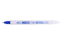 Ручка-коректор капілярна BM.8303-01 TWIN 0,5 мм / 3,0 мм, сині чорнила (12)