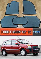 ЕВА коврики Форд Фьюжн 2002-2012. EVA резиновые ковры на Ford Fusion