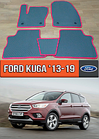 ЕВА коврики Форд Куга 2013-2019. EVA резиновые ковры на Ford Kuga