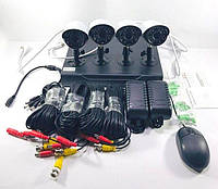 Комплект видеонаблюдения 4 камеры и регистратор DVR Pro Vision NX-400 AHD 4ch Gibrid 4.0MP H.264