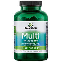 Мультивитамины без железа Swanson Multi Without Iron 120 caps