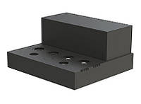 Шасі лампового підсилювача звуку MiBox, модель 7x-UNIVERSAL v.06.03.2021 (Ш364 Г334 В176(66)) чорний