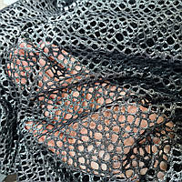 METALLIC ABSTRACT FISH NET BLACK Chrisanne Clover 1м