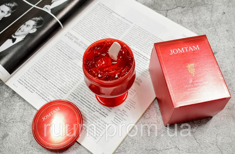 Увлажняющая ночная маска для лица JOMTAM Red Wine Polyphenol Hydrating Sleep Mask с полифенолами красного вина - фото 2 - id-p1369371243