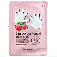 Tony Moly, I'm Lovely Peach, маска для рук, 1 пара, 16 г (0,56 унции) Днепр