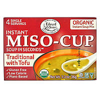 Edward & Sons, Instant Miso-Cup, Traditional with Tofu, 4 Single Servings, 1.3 oz (36 g) Киев