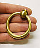 Ручка кільце сучасна класика RK-H1048 Gold Brass латунь d=48 мм, фото 2