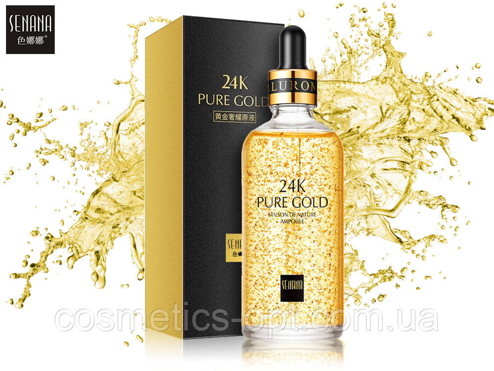 Сироватка з частинками золота Senana 24K Pure Gold, 100 мл